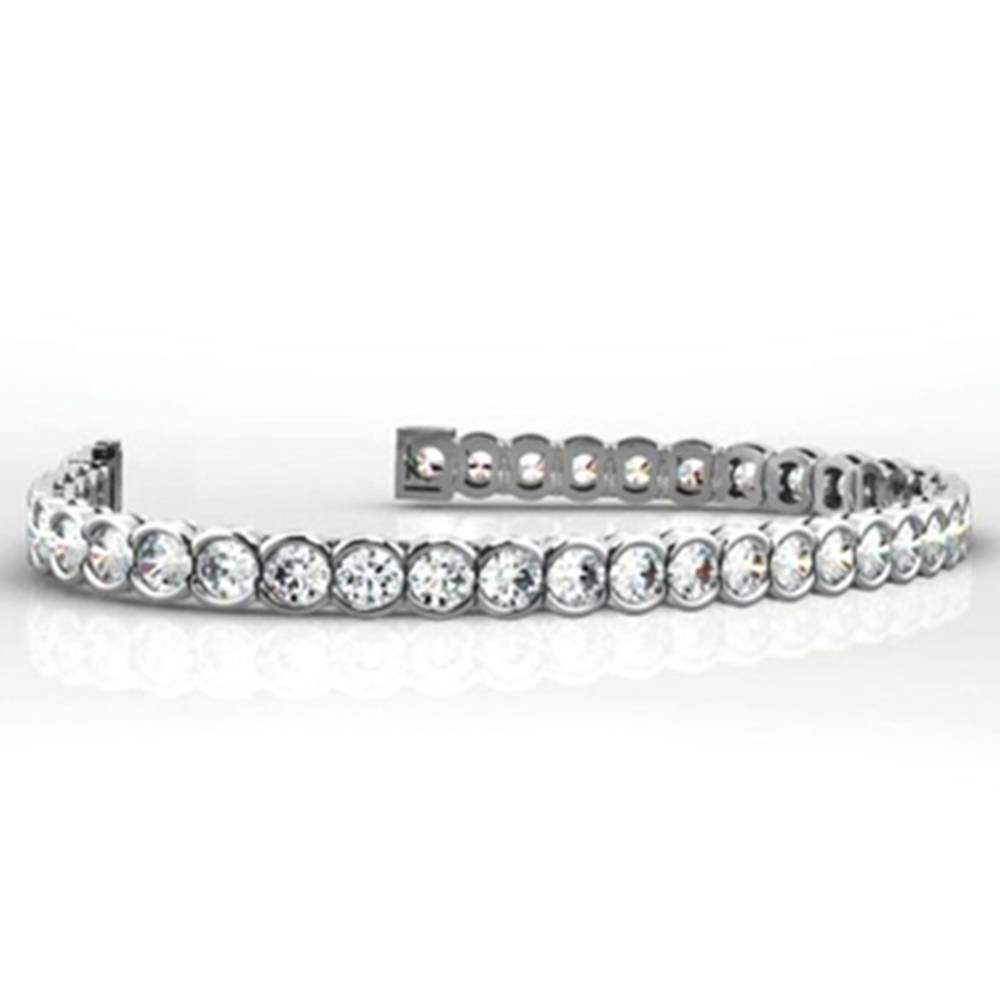 Modern Round Diamond Tennis Bracelet W