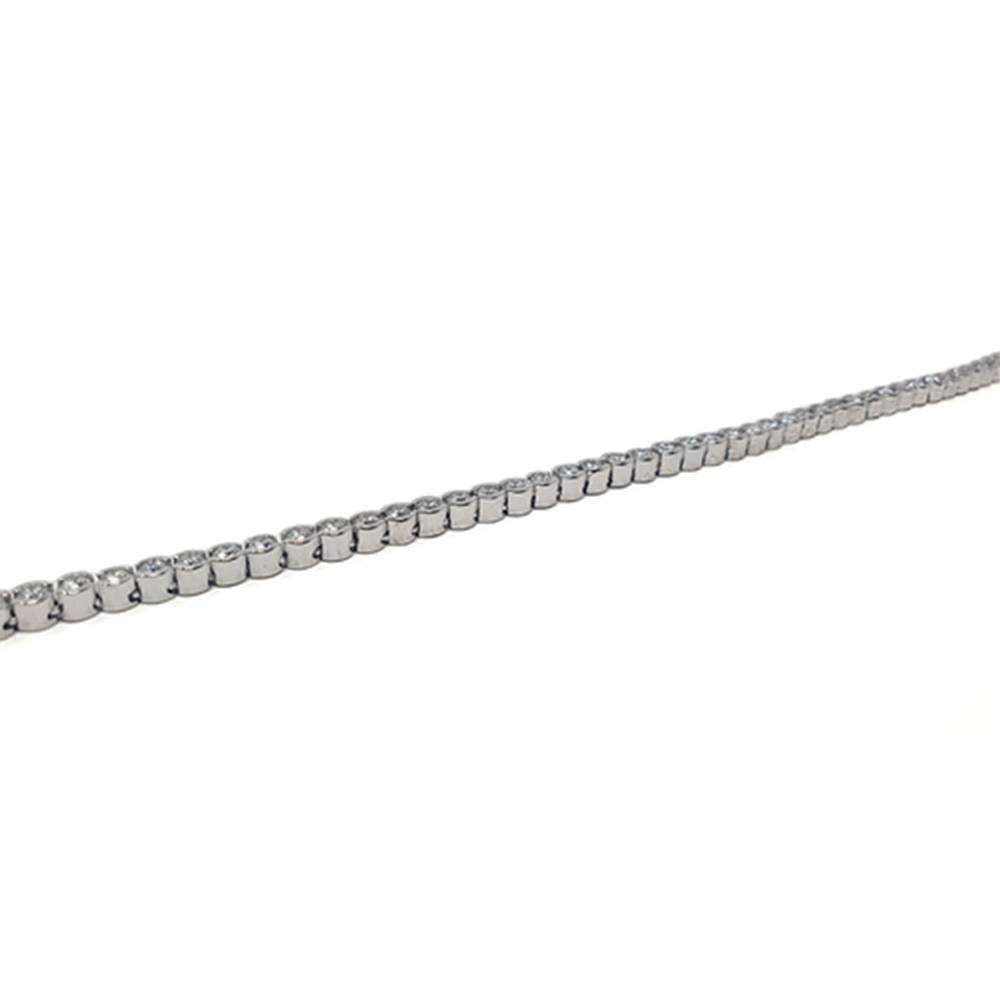 Modern Round Diamond Tennis Bracelet W