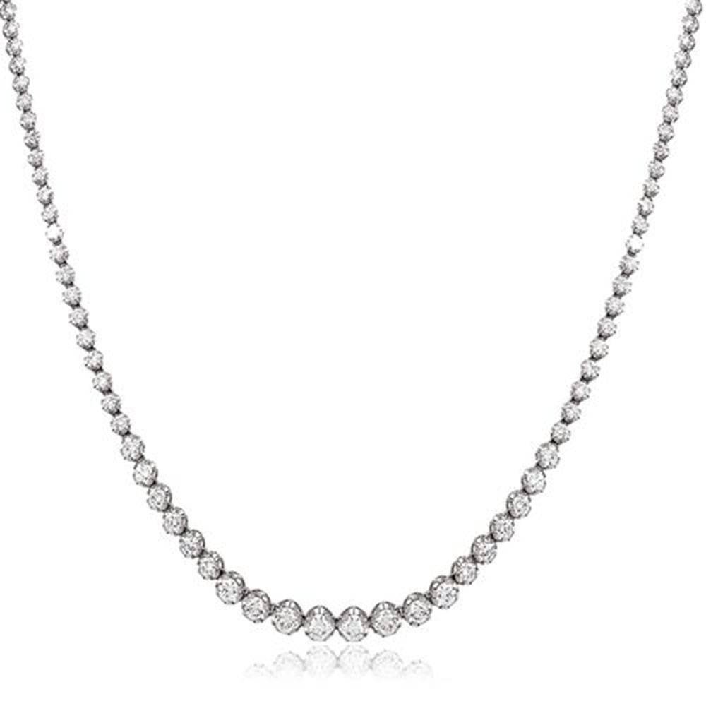 6.00ct Round Diamond Tennis Necklace W