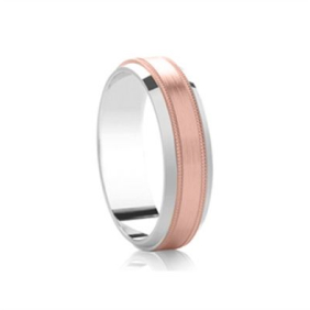 Two Tone Wedding Rings