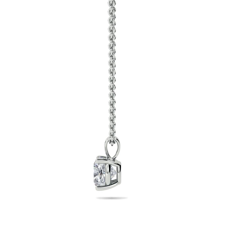 0.20 SI/G-H Modern Cushion Diamond Solitaire Pendant W