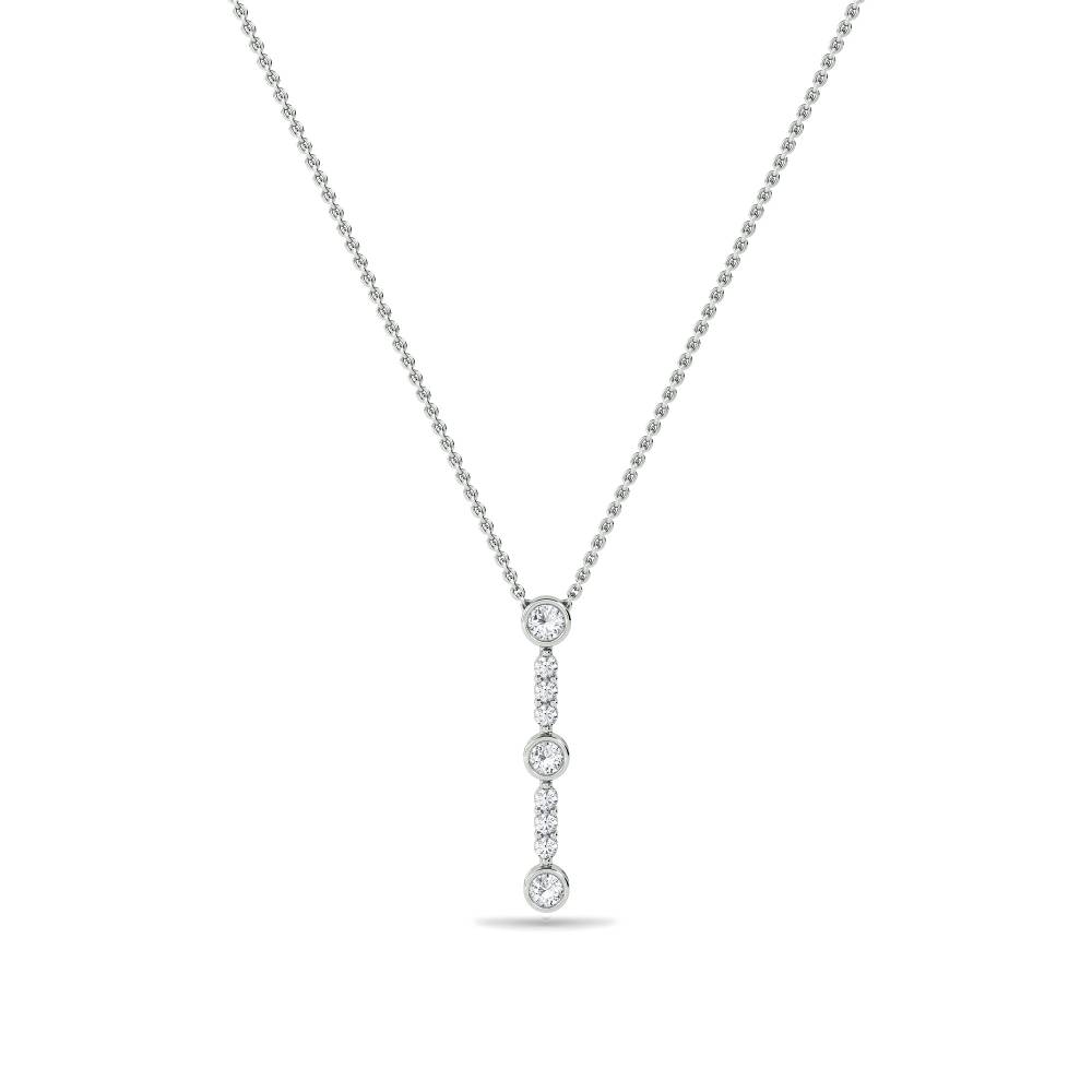 Elegant Round Diamond Trilogy Pendant W