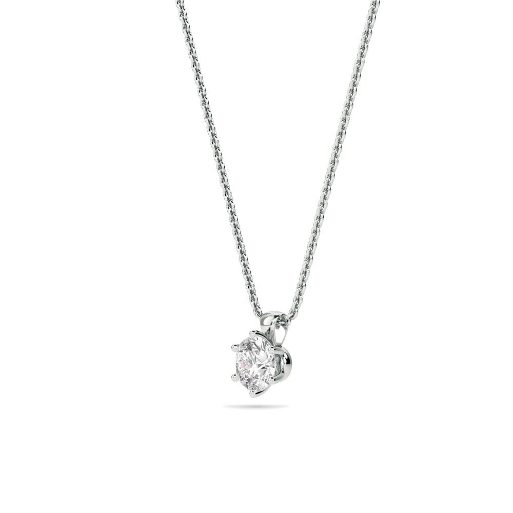 0.15 SI/G-H Classic Round Diamond Pendant W