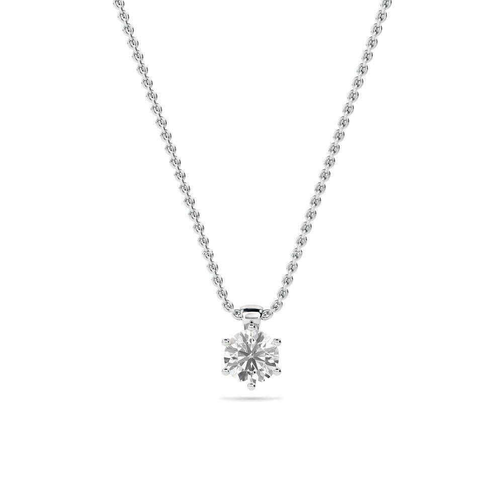 0.15 SI/G-H Classic Round Diamond Pendant W