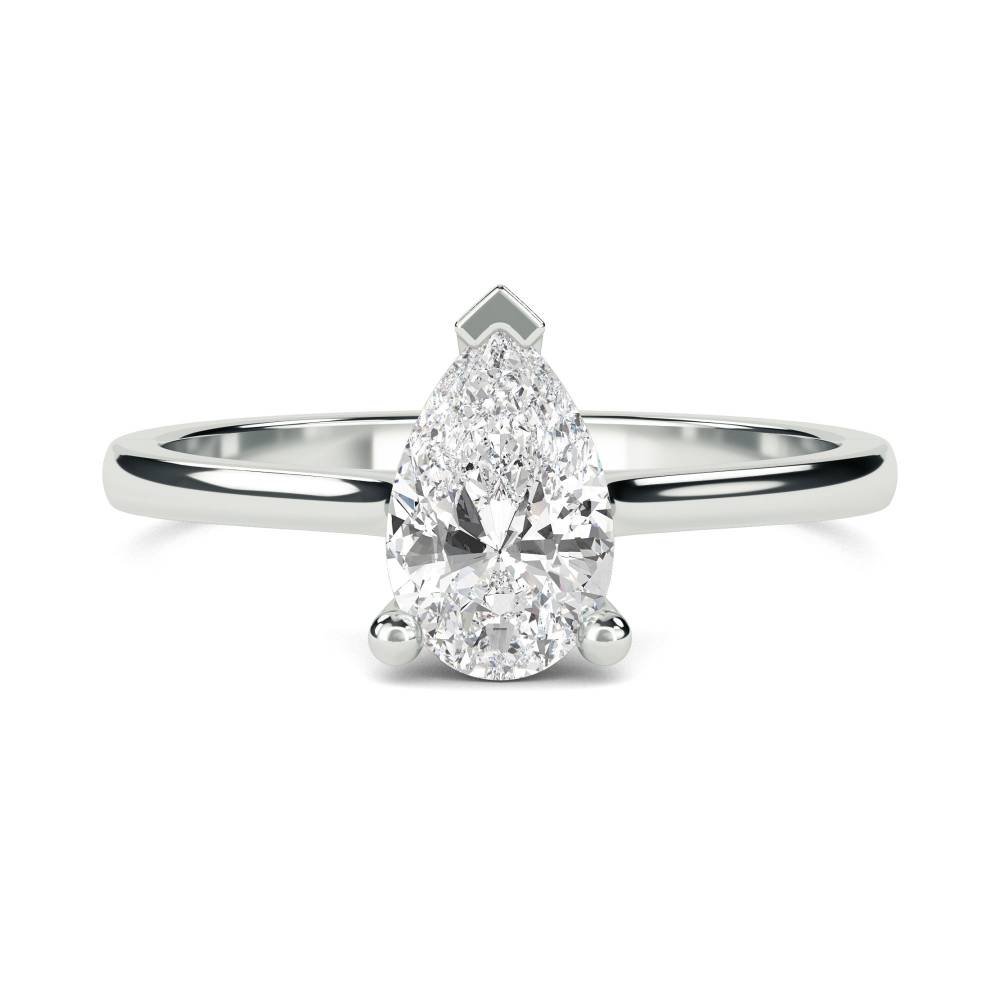 0.25ct Stylish Pear Diamond Engagement Ring W