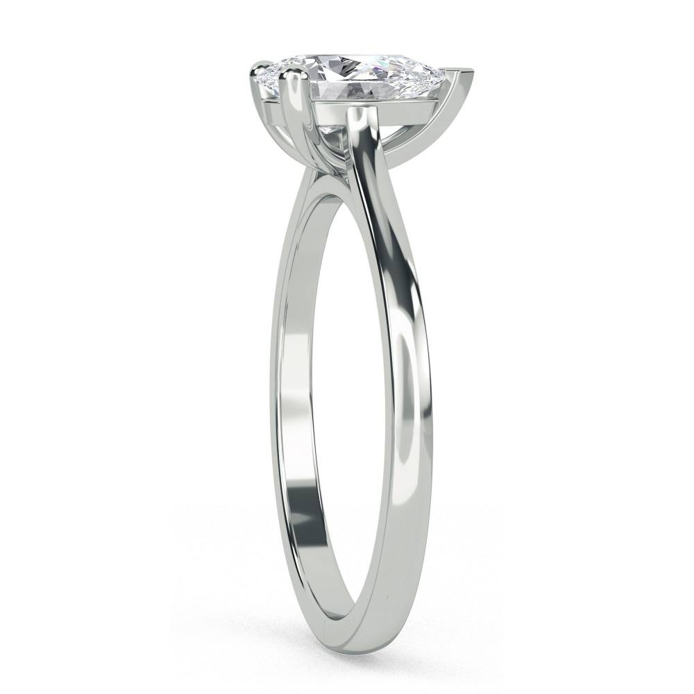 0.25ct Stylish Pear Diamond Engagement Ring W