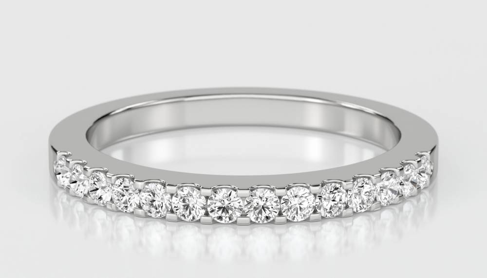 2mm Elegant Round Diamond Eternity Ring W