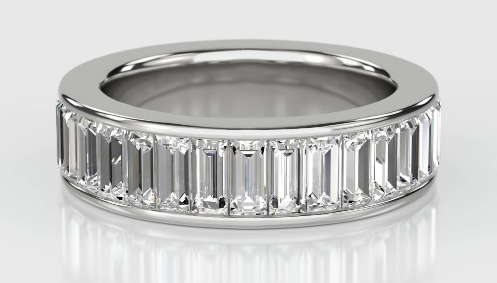 Elegant Baguette Diamond Full Eternity Ring W