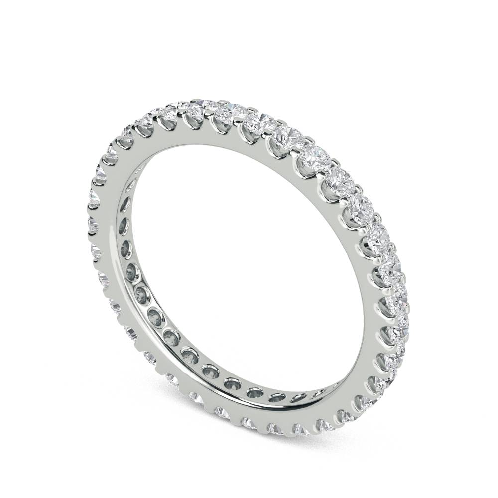 2.5mm Elegant Round Diamond Full Eternity Ring W