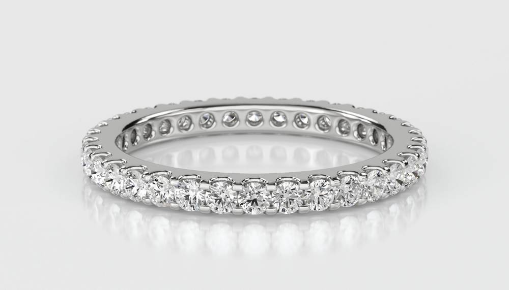 2.5mm Elegant Round Diamond Full Eternity Ring W