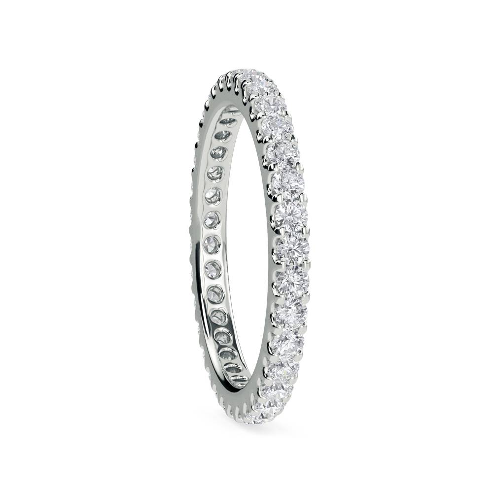 2.5mm Elegant Round Diamond Full Eternity Ring W