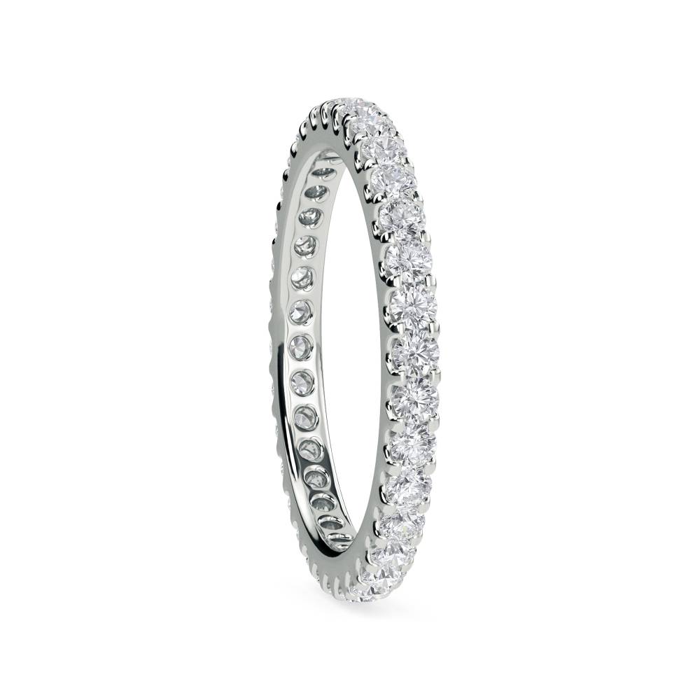 2.5mm Elegant Round Diamond Full Eternity Ring W