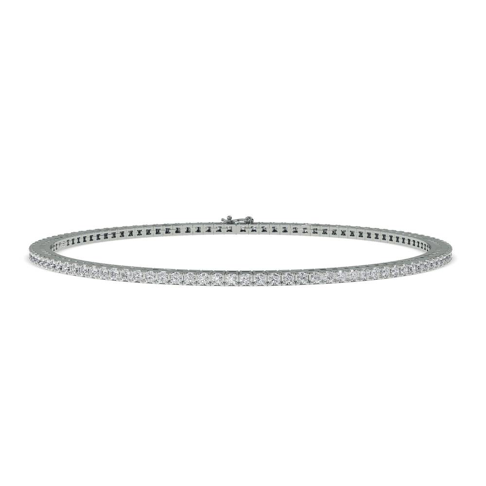 Classic Single Row Diamond Tennis Bracelet W