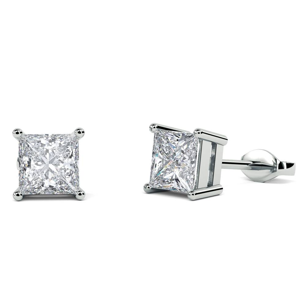 0.15 SI/G-H Traditional Princess Diamond Stud Earrings W