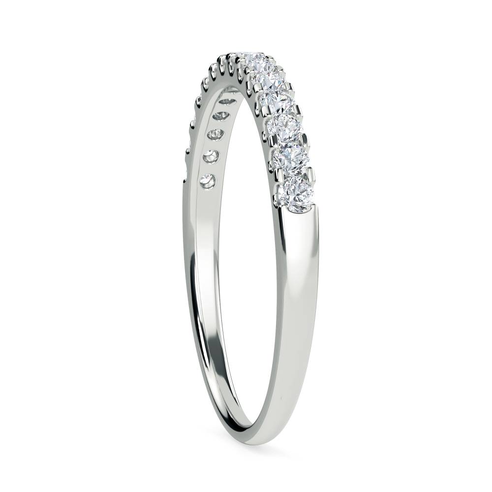 0.20 SI/G-H Round Diamond Half Eternity Ring W