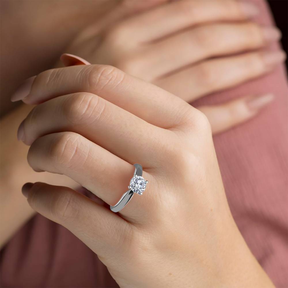 0.25ct Round Diamond Engagement Ring W