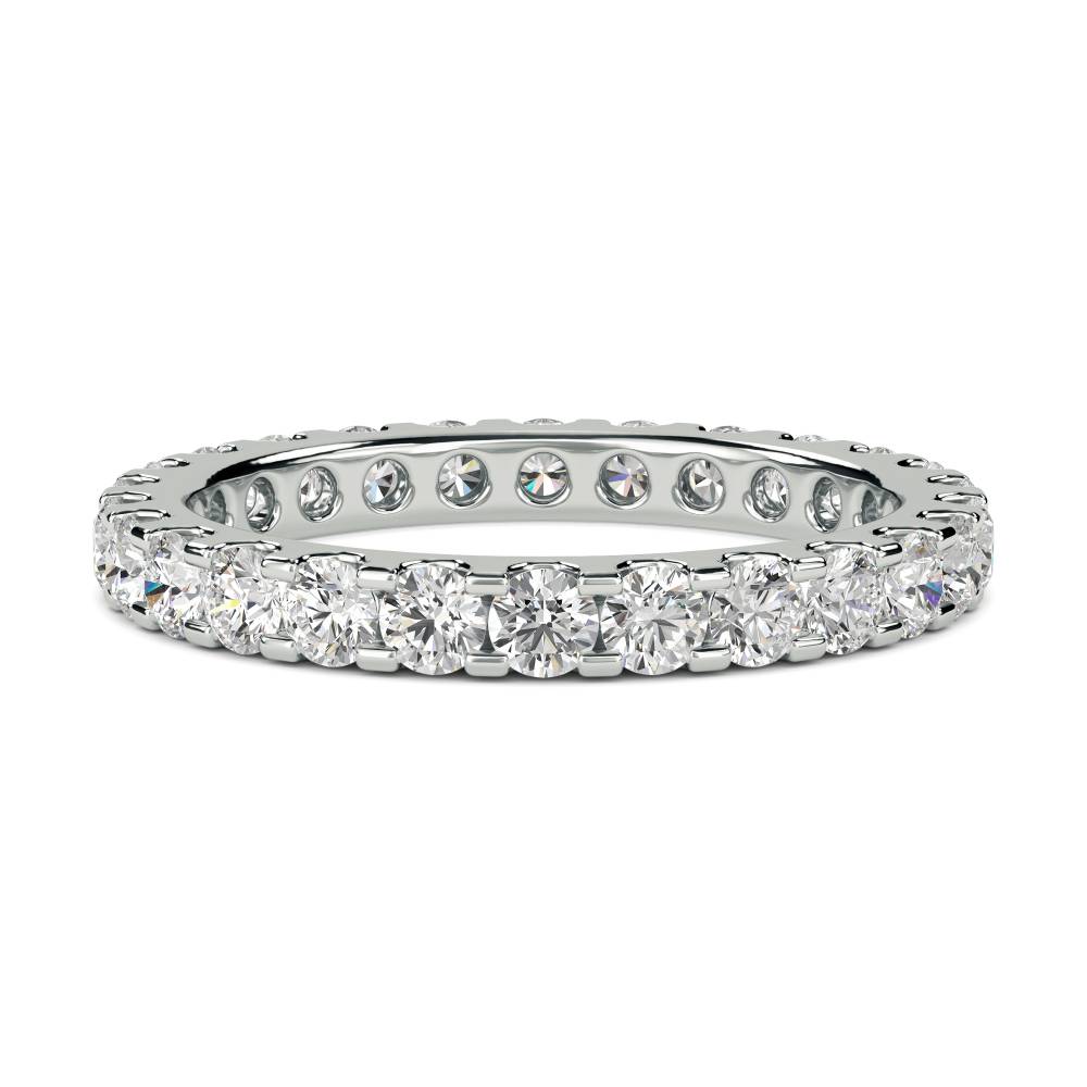 1.00ct Elegant Round Diamond Full Eternity Ring W