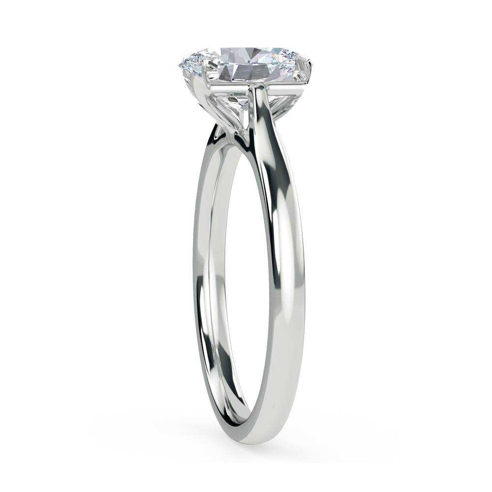 0.25ct Oval Diamond Engagement Ring W