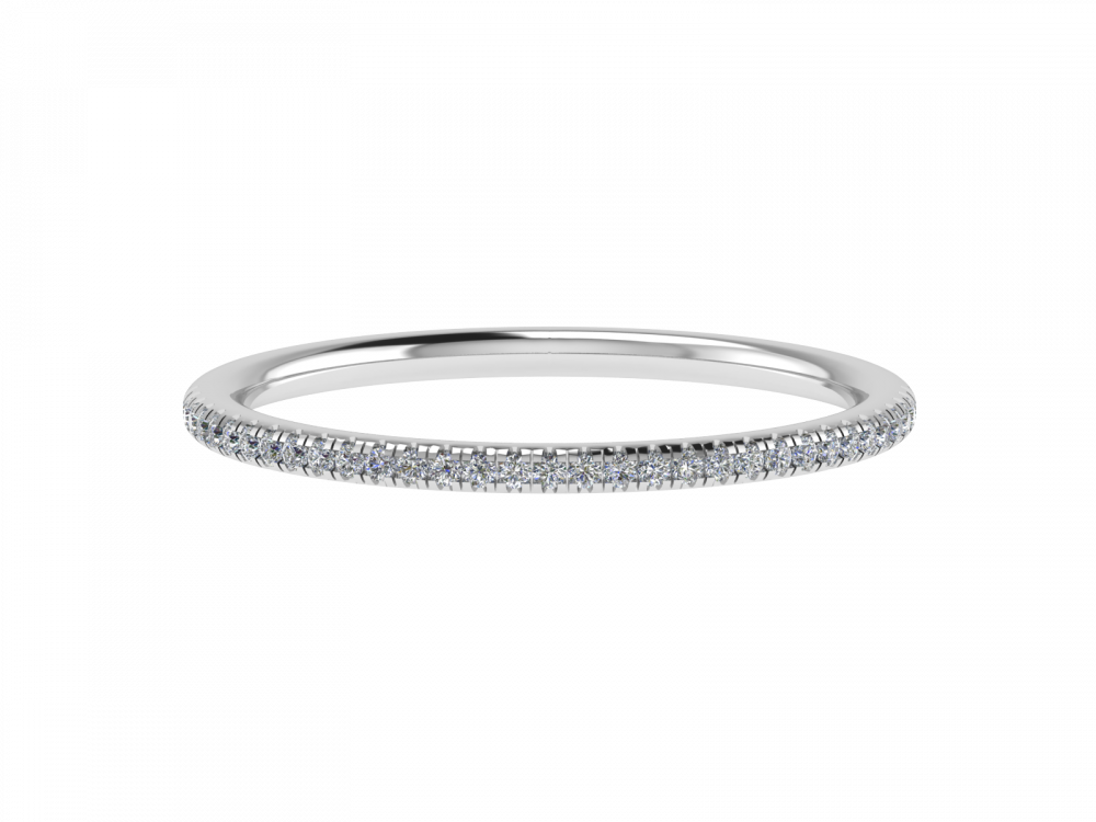 0.10CT VS/GH Round Diamond Set Eternity Ring W