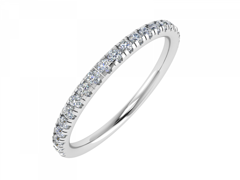 0.20CT VS/GH Round Diamond Set Eternity Ring W